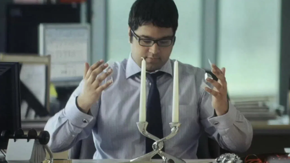 Still from John Lewis Christmas advert A Tribute to Givers 2010