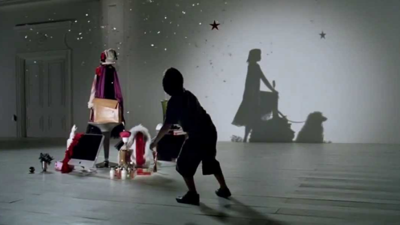 Still from John Lewis Christmas advert Shadows 2007
