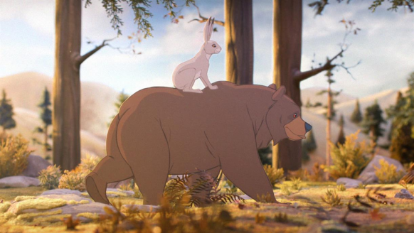 Still from John Lewis Christmas advert The Bear and The Hare 2013