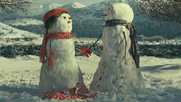 Still from John Lewis Christmas advert The Journey 2012