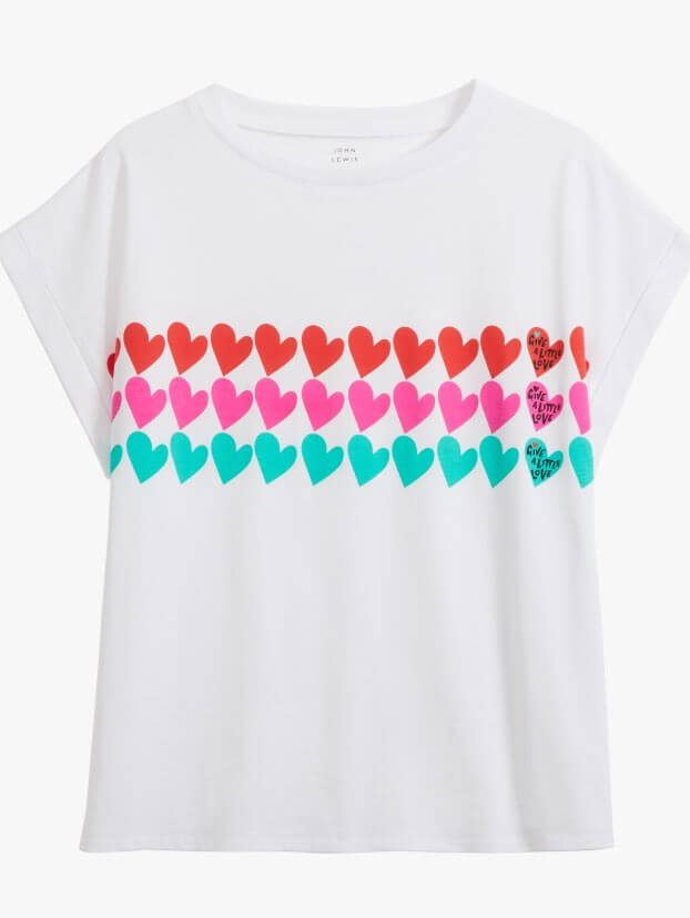 Give a little love white tshirt