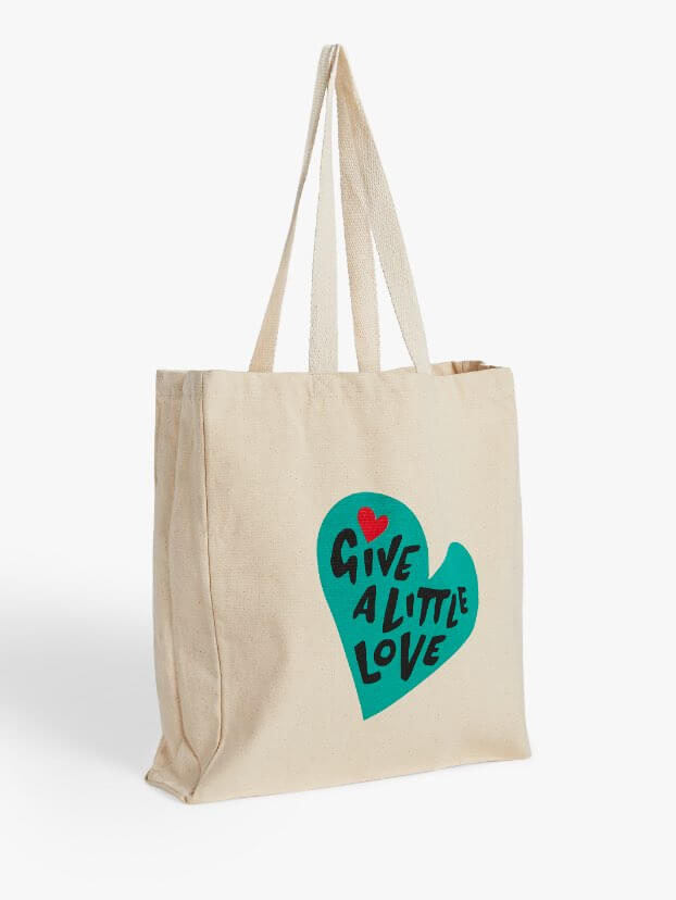 Give a little love tote bag