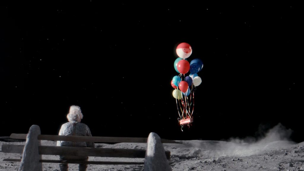 Still from John Lewis Christmas advert 2015 Man on the Moon