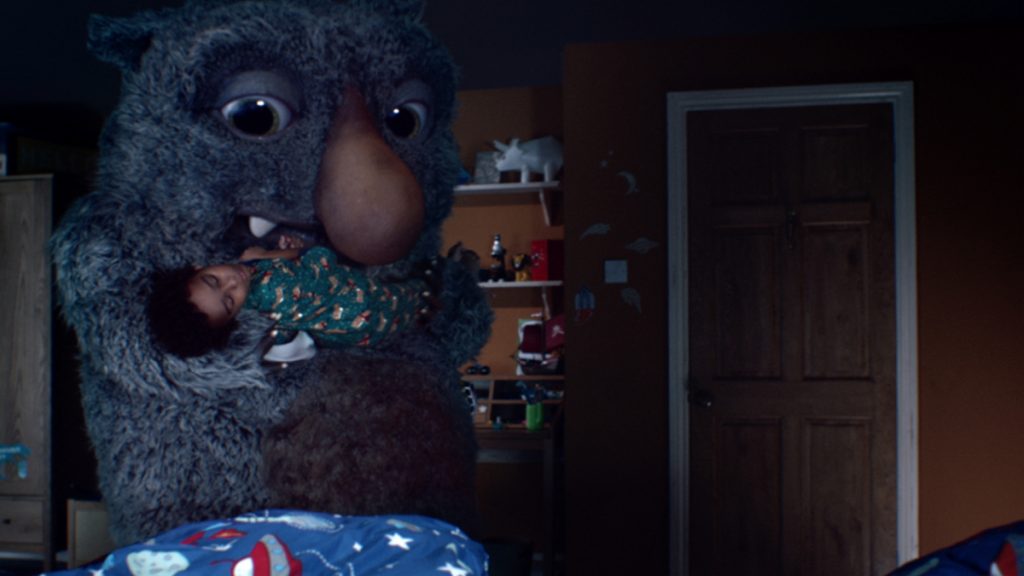 Still from John Lewis Christmas advert 2017 Moz the Monster
