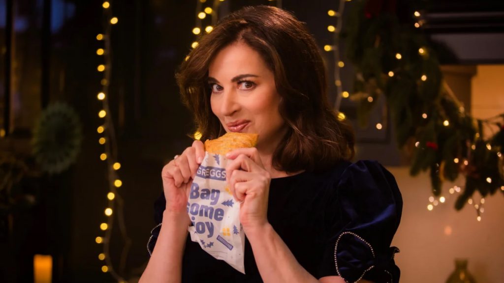 Still from Greggs Christmas Advert 2024